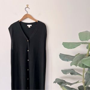 H&M Sleeveless Sweater Dress in Black size S